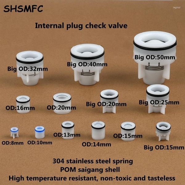 Équipements d'arrosage 1-5 pièces 8-20-50mm O.D bouchon intérieur clapet anti-retour traitement de l'eau bobine anti-retour jardin Irrigation raccords d'aquarium