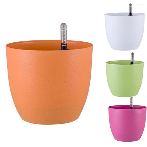 Équipements d'arrosage 1 ensemble Pot de fleur multi-usages respirant PP plastique auto planteur pour intérieur