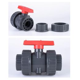 Wateringsapparatuur 1 st 1 20-63 mm hoogwaardige PVC Pipe Union Valve Connector Water Fittingen Ball Landbouw Tuin Irrigatieadapter