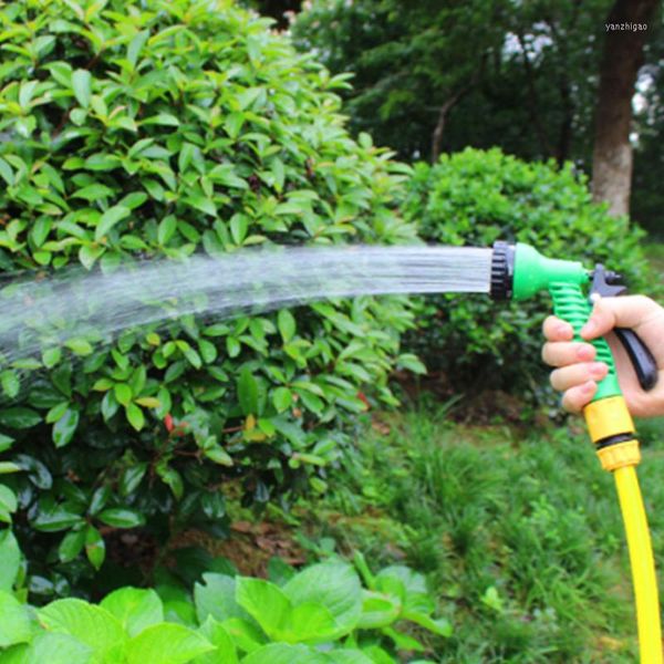 Equipos de riego, 1 unidad, 7 estilos, pistola de agua verde de alta presión, riego por aspersión de flores para jardín, herramienta de lavado de coches, boquilla de niebla para baño de mascotas SW