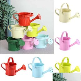 Watering Equipments 1pc Mini Metal Can Flower Kettle Water Vintage Spuit Pot Garden Home Kinderen Drop Dhqeb