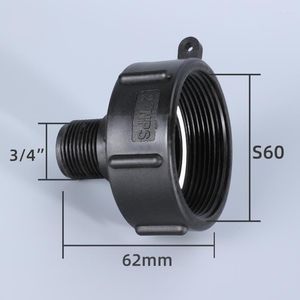 Watering Equipments 1PCS IBC Water Tank Reducing Adapter Durable S60 Coarse Thread To 3/4'' Fine Home Garden Hose Connector For 1000L