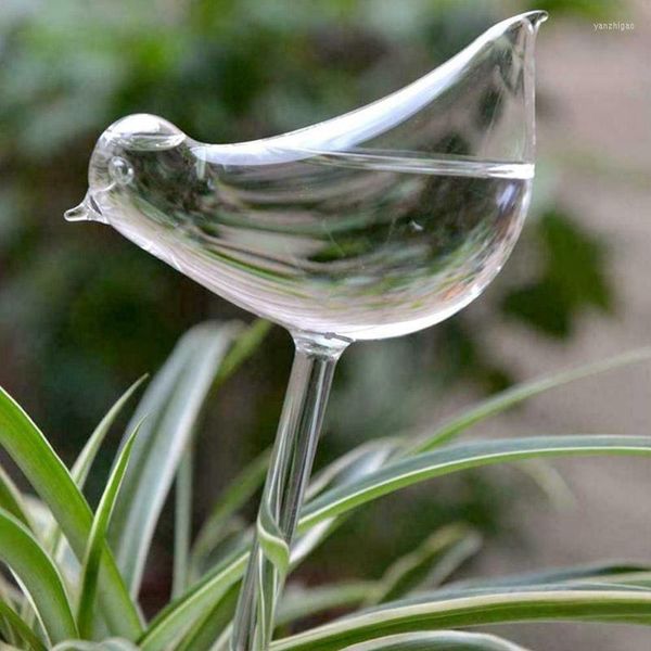 Equipos de riego 3 tipos Caracoles Planta de vidrio Flores Alimentador de agua Dispositivos automáticos Diseño de aves Decoración de agua Jardín