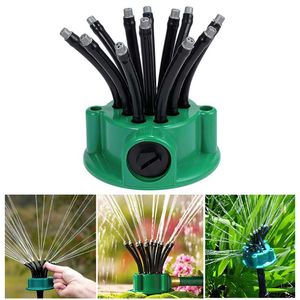 Watering Equipments 360 graden Tuinspuiter Glierenbedden Groentegazon Planten Irrigatie Sprinklers Automatische gereedschappen Flexibele slangsproeiers