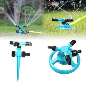 Équipements d'arrosage Arroseur de jardin à 360 ° Outil d'irrigation à 3 bras pour pelouse de ville rotative automatique