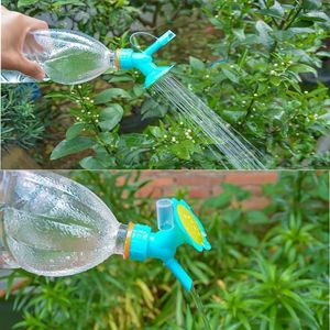 Watering apparatuur 3 stuks dubbele kop flesdop sproeier huis tuin mini kan wateruitloop bonsai mondstuk voor binnen buiten zaailing plant