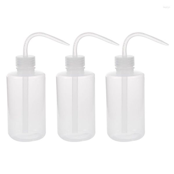 Équipements d'arrosage 3X 500Ml 90 Degrés Angle Pointe Huile Liquide Titulaire Squeeze Bouteille Blanc Clair