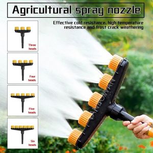 Watering Equipments 4/5/6Head Agriculture Atomizer Nozzles Home Garden Lawn Water Sprinklers Farm Vegetables Irrigation Spray Adjustable Nozzle Tool 230601