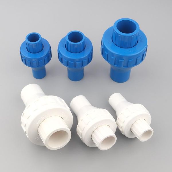 Équipements d'arrosage 4 pièces/lot 20 25 32mm UPVC clapet anti-retour système d'irrigation de jardin connecteur de tuyau d'eau joint à débit unidirectionnel Aquarium Fi