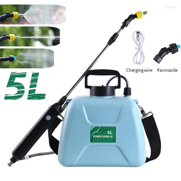 Équipements d'arrosage 5L Garden électrique Jardin ATomisation ATomisation USB rechargeable Can Sprinkler de bouteille d'irrigation de l'irrigation