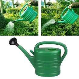 Equipos de riego 5L PP Mango Can Boca larga Ligero Fácil de limpiar con boquilla extraíble Herramientas de jardinería de gran capacidad Planta S279u