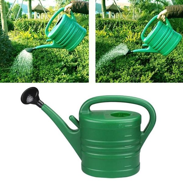 Équipements d'arrosage 5L PP poignée peut longue bouche légère facile à nettoyer avec bec amovible outils de jardinage de grande capacité plante S279u