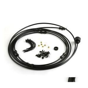 Équipements d'arrosage 6M / 9M Tuyau d'eau Jardin extérieur Système de refroidissement du ventilateur de brumisation avec kit d'arrosage Patio Mist Paquet cadeau Drop Deli Otl5S