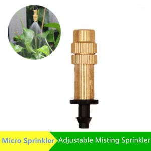 Watering apparatuur messing verstelbare nevel sproeier potplanten tuin irrigatie fittingen micro druppelfittingen1