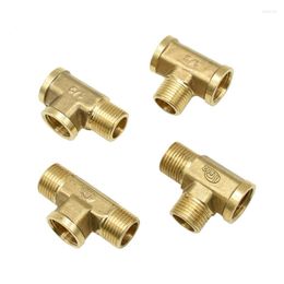 Equipos de riego, plomería de latón, conector en T macho 1/2, accesorio en forma de T de cobre hembra, adaptador de tubo de 3 vías, grifo 1 Uds