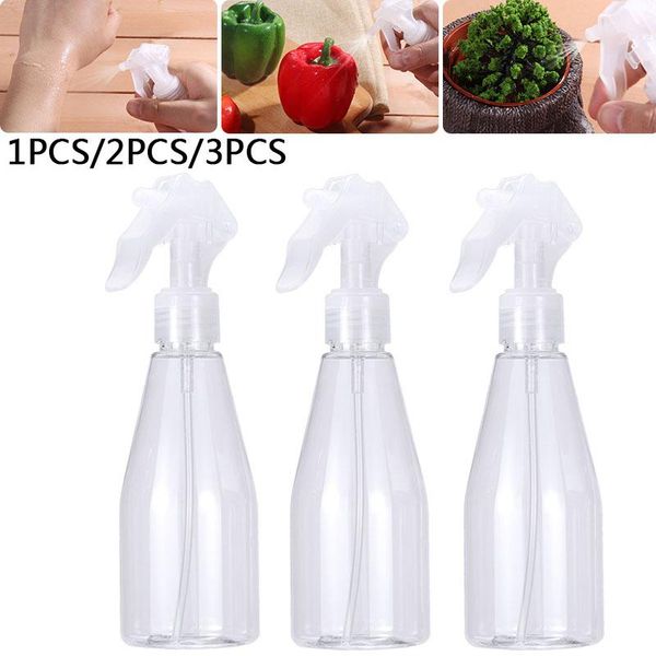 Équipements d'arrosage clair 1/2/3 pièces 200ml en plastique vaporisateur bouteille eau nettoyage jardin vide déclencheur plante fleur outils