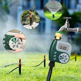 Équipements d'arrosage Minuterie d'eau programmable numérique Robinet de pelouse de jardin résistant aux intempéries Contrôleur d'irrigation automatique