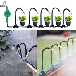 Équipements d'arrosage DIY Kit de pulvérisation universel à pliage libre pour serre jardin fleurs plante irrigation patio brumisation refroidissement 231019