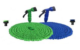 Watering apparatuur tuinslang uitbreidbaar flexibel water eu plastic slangen pijp met spuitpistool tot carwash 25ft250ft5780786