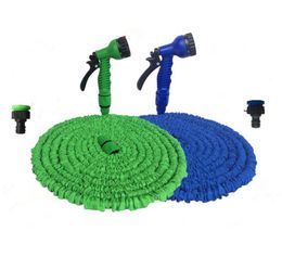 Watering Equipment Garden Slang uitbreidbaar Flexibel water EU Plastic slangen Pijp met spuitpistool tot Car Wash 25ft250ft9645572