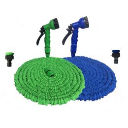 Equipos de riego Manguera de jardín Agua flexible expandible Mangueras de plástico de la UE Tubería con pistola rociadora para lavado de autos 25FT-250FT272H