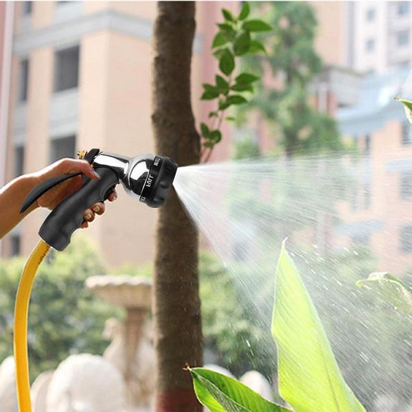 Equipos de riego Boquillas de manguera de jardín Rociador de agua duradero de alta presión Flexible con diseño de rociado para