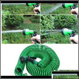 Watering Equipment Garden Leveringen Patio Lawn Home Drop levering 2021 Uitbreidbare waterslangpijpsets Plastic voor auto -wassen fybeq