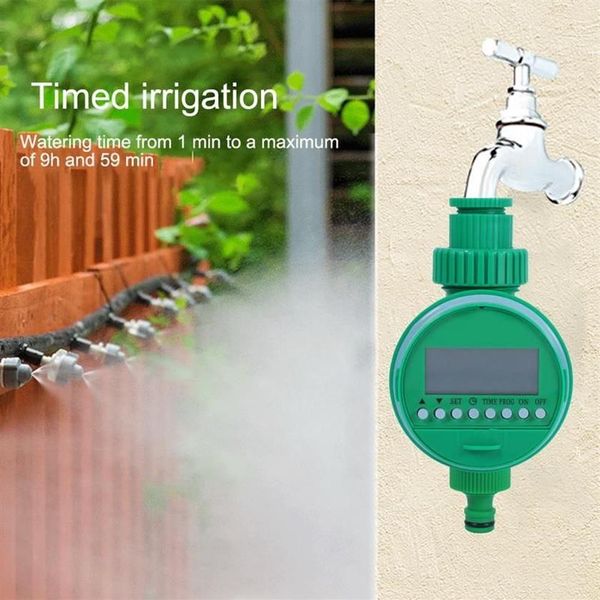 Équipements d'arrosage minuterie d'eau de jardin maison robinet à bille système de contrôleur d'irrigation automatique affichage LCD Intelligent 261g