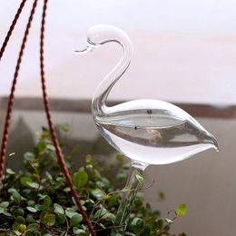 Watering Equipments Glass Zelfapparaat Automatische Swan Shape Garden Sprinklers Waterer huisplant DNJ998