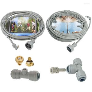 Équipements d'arrosage Système de refroidissement de brume de basse pression gris Monsieur Kit extérieur pulvérisateur d'eau Jardin Sprinkler Atomizer Nebulizer