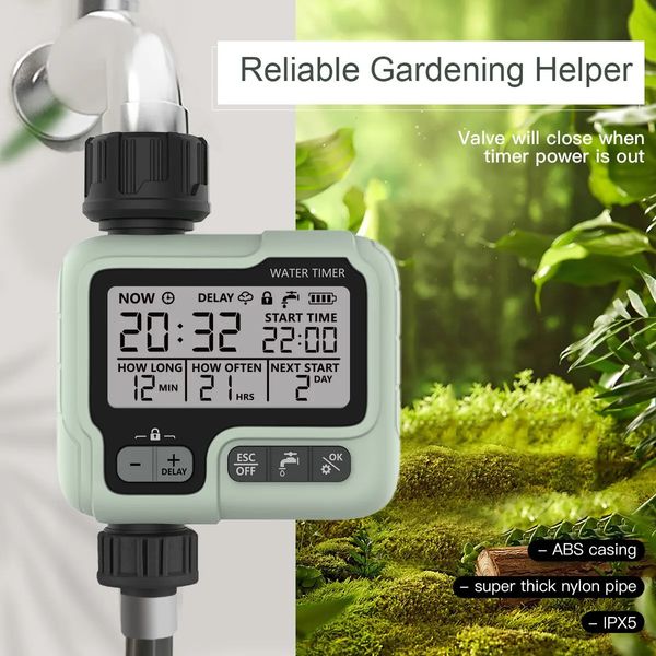 Équipements d'arrosage HCT322 Minuterie d'eau automatique Machine d'irrigation numérique de jardin Arroseur intelligent utilisé à l'extérieur pour gagner du temps 231216