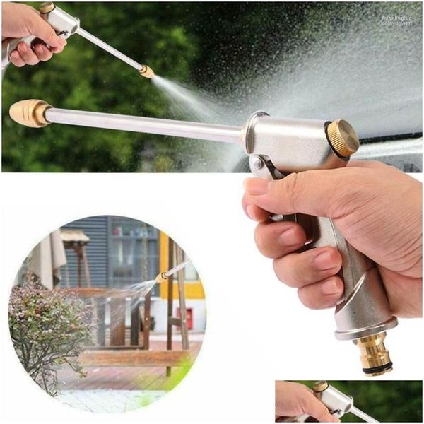 Équipements d'arrosage Pistolet de lavage de voiture à haute pression Pistolet de pulvérisation d'eau Nettoyant Tuyau d'arrosage Mousse d'arrosage pour le jardinage Drop Livraison H OT20V