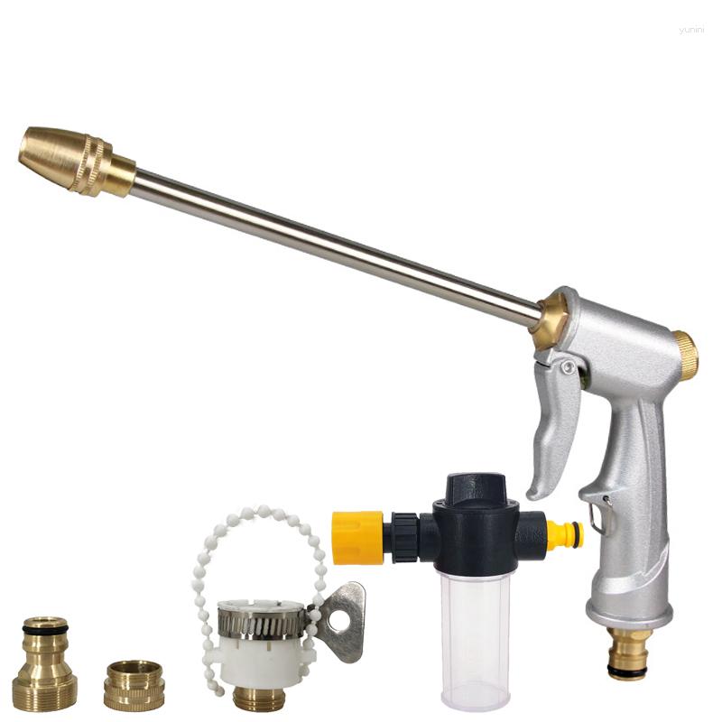 Bewässerungsgeräte Hochdruck-Wasserpistolen-Sprühgerät Reinigungsspray Gartenwerkzeugschlauch Airbrush Autowaschwaffe