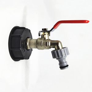 Équipements d'arrosage IBC Réservoir Robinet Carburant Adaptateur En Laiton Remplacement Valve Pièces De Montage Pour La Maison Jardin Connecteurs D'eau Robinet 1 PCS Pvc