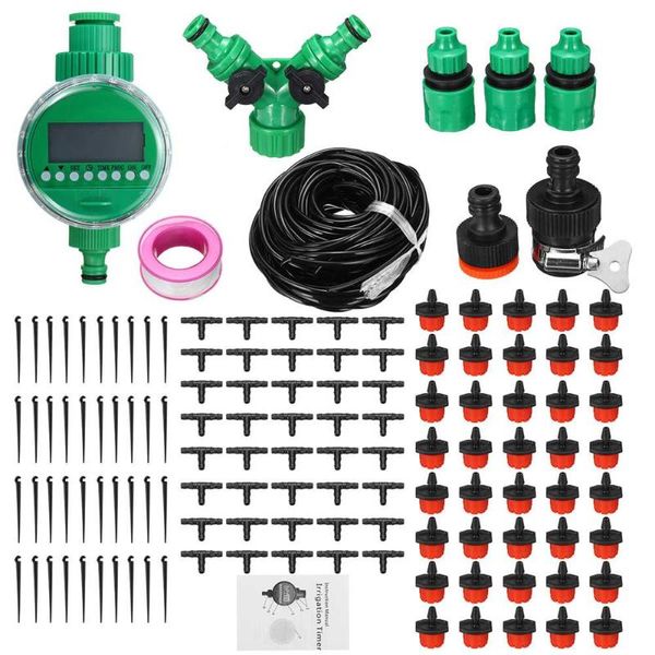 Équipements d'arrosage Irrigation 15/25/30/40/50m Systèmes de minuterie automatique Kit de plantes à effet de serre Système de jardin Soins intelligents