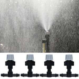 Watering Equipments KESLA 20PCS Adjustable Garden Drip Irrigation Misting Nozzles Micro Flow Head Drippers Fog Spray Hose W/ 4/7mm Barb Gree