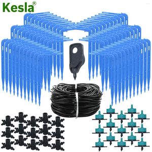 Watering Uitrustingen KESLA 30M 3/5MM 1/8 ''Slang Tuin Druppelen Pijl Kits 2L/4L/ 8L 4-Weg Connector Irrigatiesysteem Voor Kas Yard