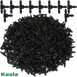 Watering Uitrustingen KESLA 50 STKS Plastic Prikkeldraad 3Way TEE Connector voor 47mm Tubing Pijp Slang Koppelingen Micro Drip irrigatie Tuingereedschap 230721