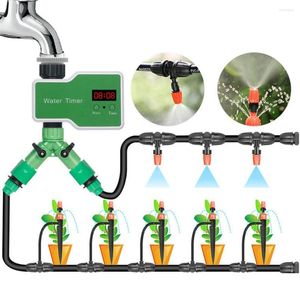 Watering Equipments LCD -scherm Garden Timer Irrigatiecontroller Auto Water Saving Cranket System