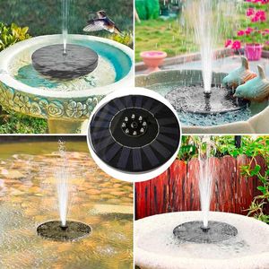 Équipements d'arrosage Miniture fontaine d'eau solaire piscine étang oxygénation cascade jardin décor extérieur bain d'oiseaux fontaines alimentées