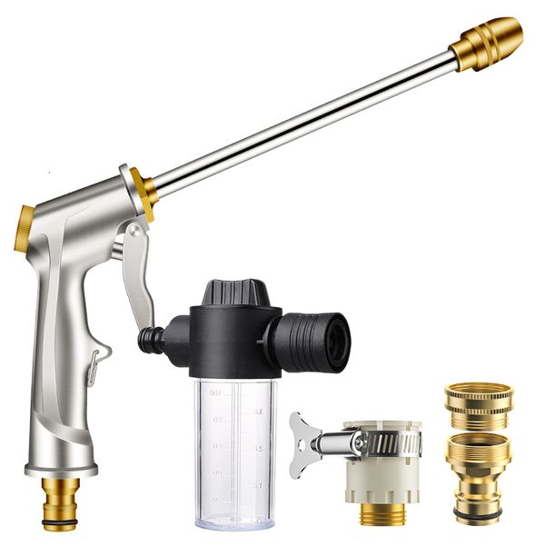 Équipements d'arrosage Multifonctionnel Jardin Arrosage Pistolet Ménage Haute Pression Arrosage Mousse Buse De Lavage De Voiture Jet D'eau Pistolet Outils De Jardin 230327