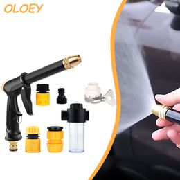 Équipements d'arrosage OLOEY Pistolet à eau de pulvérisation à haute pression Lavage Buse de tuyau d'arrosage Outils de nettoyage de voiture Pistolets de lave-auto Kits d'outils de lavage 230721