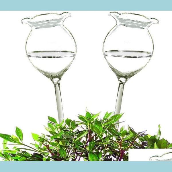 ￉quipements d'arrosage plante Waterer Self-Watering globes souffl￩ ￠ la main d'eau en verre transparent BBS pour int￩rieur ext￩rieur 2 Fleur Drop Drop d￩liv DHFW7