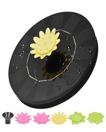 Équipements d'arrosage Plantes Solarpower Kit Fountains and Solar Pannel for Ornamental Garden Bird Bath Pond Pump Pump Pump Alimentation 8587824