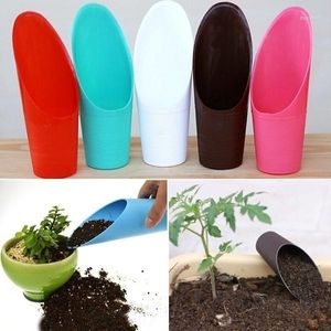 Watering Equipment Plastic Schop Shovel Pot Teelt Cilinder Water kan mini vlezige plantaardige bodem tuinieren kleurrijk