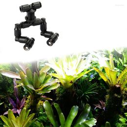 Wateringsapparatuur reptielen Terrarium Dubbele mondstuk Fogger Mist Sprinkler 360 ° Verstelbaar Aquarium Vogging en koelspraysproeiers