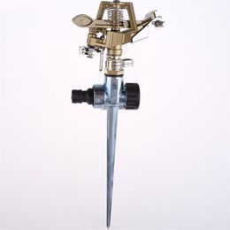 Equipos de riego Aspersor 1/2 pulgada 4 "Metal Girar Rocker Arm Spray Boquilla Conector Cobre y T Spike para elegir 220930