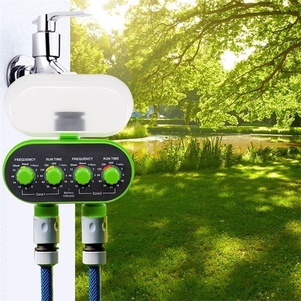 Équipements d'arrosage Deux balles de sortie Électronique automatique Quatre cadrans Minuterie d'eau de jardin Contrôleur de système d'irrigation pour 220930