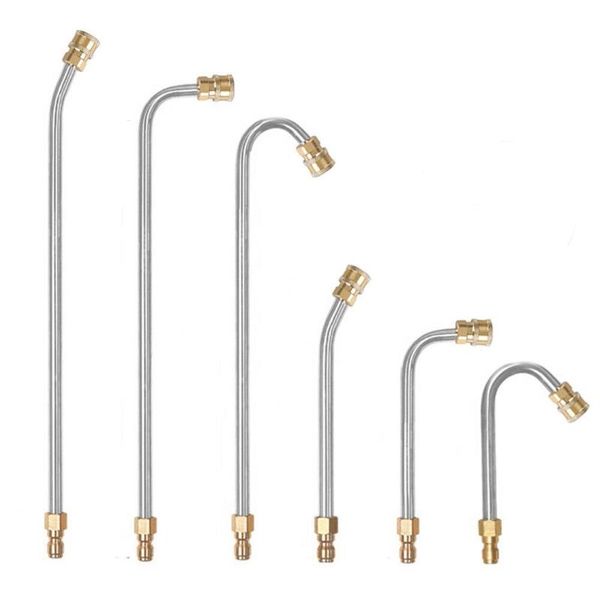 Équipements d'arrosage Nettoyeur de tige de gouttière pour lave-glace pour baguette de lance 1/4 pouce Connexion rapide Extension haute pression GutterWatering