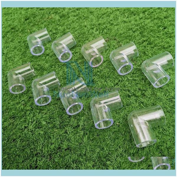 Fournitures d'arrosage Patio, Pelouse Maison Équipements d'arrosage de Jardin 30 pièces 16 Mm/20 Mm Coude en Acrylique Transparent raccords de réservoir de Poissons d'aquarium Transparent G